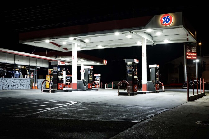 Gas Station, Vineland and Riverside. 2019. | Kwasi Boyd-Bouldin