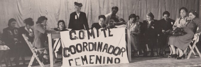 Teresa Arteaga de Flores Magón, Convención Nacional de Mujeres (Women’s National Convention), Mexico City, March 6, 1947 | Courtesy of La Casa de El Hijo del Ahuizote, Photographic Collection