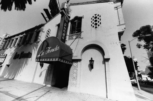 La Fonda Restaurant in the 1990s. Photo courtesy of Los Angeles Public Library.