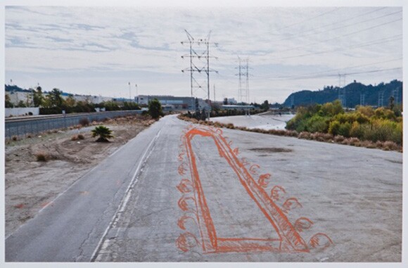 Michael Parker, Bowtie Park with lines sprayed for The Unfinished