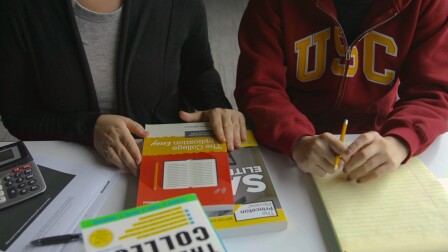 Students sit at a desk | Still from SoCal Connected's "Under Pressure"