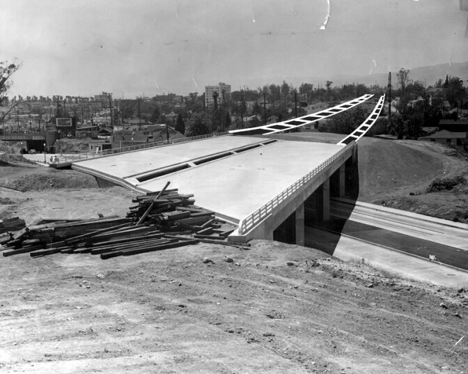 Newly completed bridge