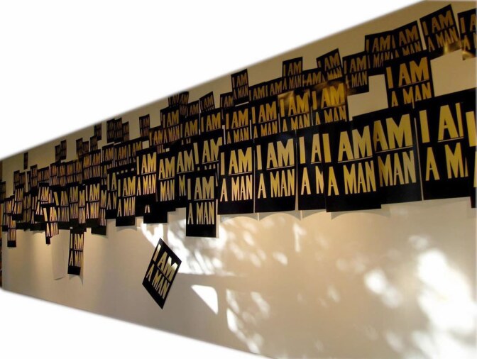 Farrah Karapetian, protest signs. | Courtesy of the artist