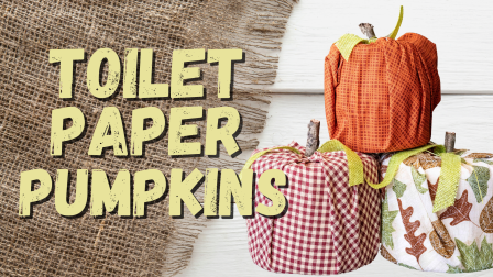 Toilet Paper Pumpkins