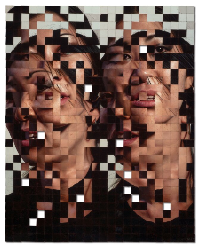 On this weird cultural fence / I should stick with synthetic colours by Robin Eley