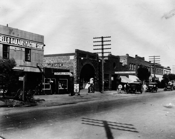 Whittier Boulevard in Montebello, ca. 1920 | Photo: Los Angeles Public Library