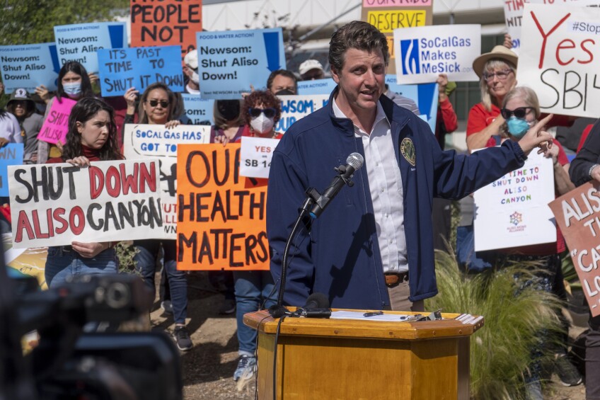 Rally in support of SB 1486 to shut the SoCalGas Aliso Canyon storage facility
