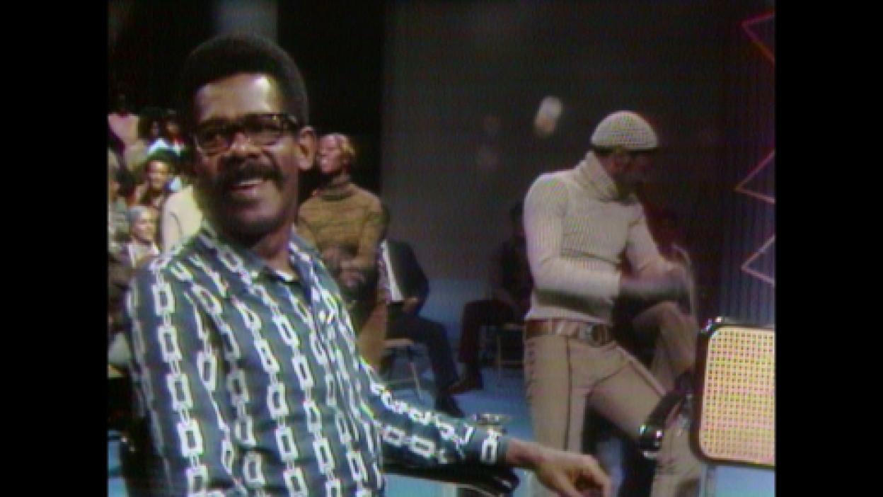 A man performs on "Mr. Soul!"