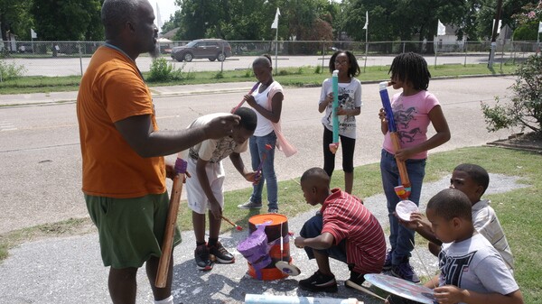 Kentifrican instrument making workshop | Photo: Kentifrica Museum of Culture/Project Row Houses Round 36
