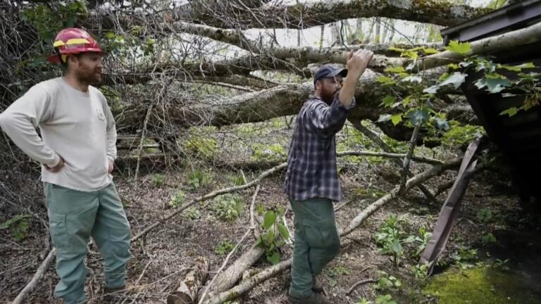 Volunteers restore Appalachian Trail after Hurricane Helene