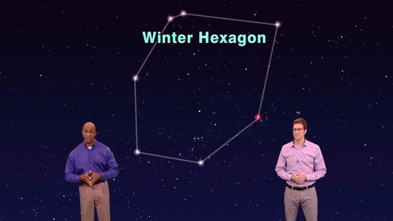 "The Winter Hexagon Plus Jupiter" 5 min version