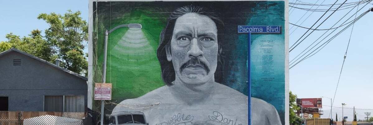 Ken Gonzales-Day, “Danny,” mural by Levi Ponce, Van Nuys Blvd. at Telfair Ave., Pacoima, 2013. | © 2017 Ken Gonzales-Day. PST LALA Skirball