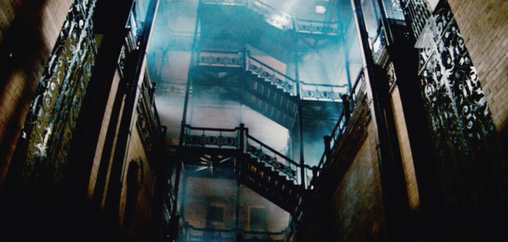 The Bradbury Building as seen in the 1982 film "Blade Runner."