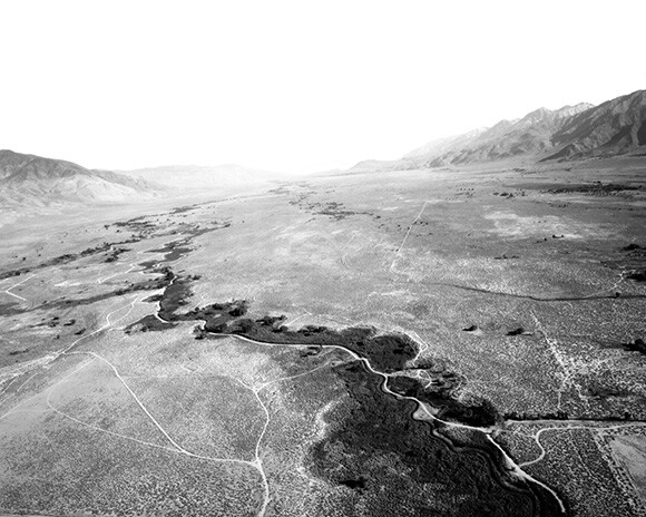 Owens River Valley at 400', 1700 hours, Bishop California, June 2001. | Photo: Michael Light. Courtesy of Michael Light and Hosfelt Gallery