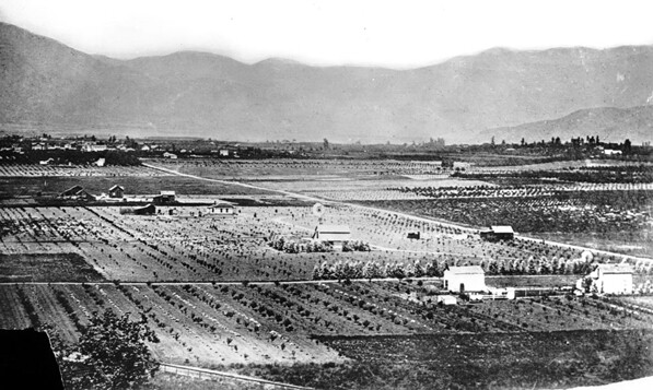 Pasadena circa 1889 was surrounded by plenty of open countryside, which served as hunting grounds for the Valley Hunt Club. Photo courtesy ofd the Title Insurance and Trust / C.C. Pierce Photography Collection, USC Libraries.
