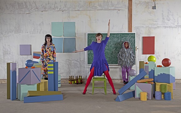"B!RDBRA!N (Preface)", January, 2012, Performance at the Blackbox for Pacific Standard Time, L.A., 30 minutes | Photo: Betsy Lin Seder.