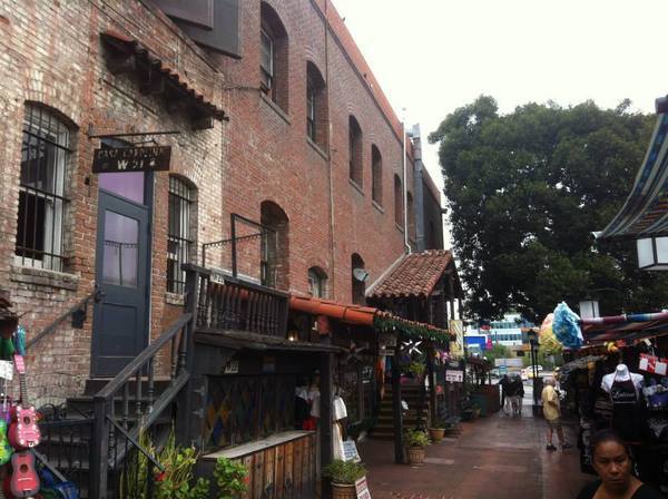 The back of Italian Hall on Olvera Street