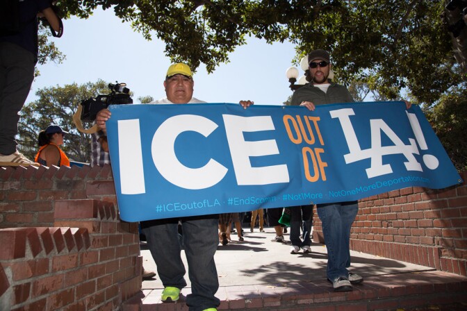 ICE Out of LA March