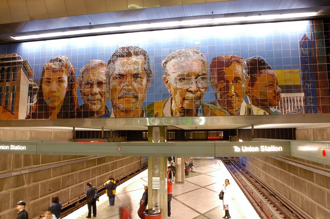 Wilshire/Western Station. "People Coming/People Going," Richard Wyatt