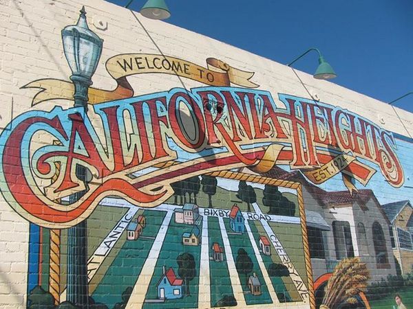 California Heights mural by Art Mortimer | Photo: California Heights Neighborhood Association Facebook