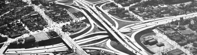 An ariel view of sprawling Los Angeles