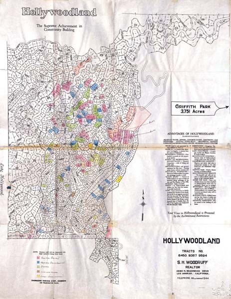 Hollywoodland tract map