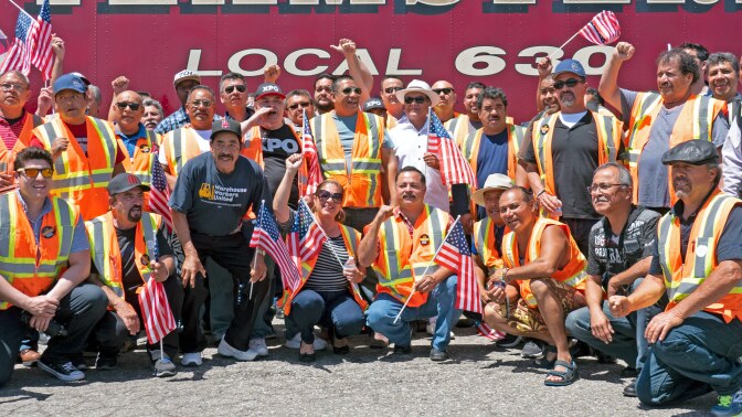 Teamster Rally - Long Beach
