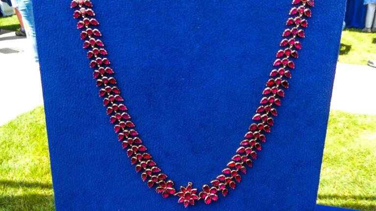 Appraisal: Bohemian Garnet Suite in Original Box, ca.1880