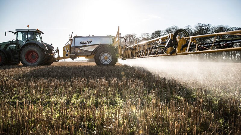 Spraying glyphosate on a stubble field | Photo: Chafer Machinery, some rights reserved