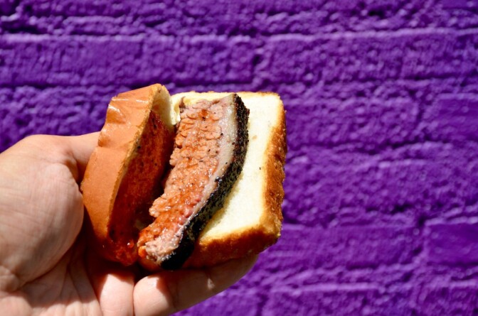 Trudy's sandwich | Eddie Lin Trudy's Undeground BBQ