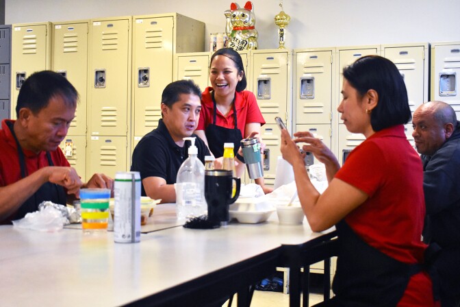 The upstairs breakroom of Arko Foods Market. | Jacqueline Lee
