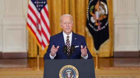 Biden acknowledges setbacks to U.S. agenda in rare presser