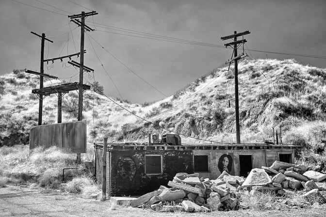 Building & Rubble – Infrared Exposure – Whittaker-Bermite Site – Santa Clarita, CA – 2017 | Osceola Refetoff