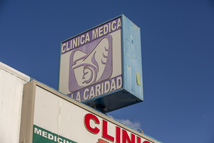A medical clunic in Maywood that offers covid-19 testing. | Chava Sanchez/LAist