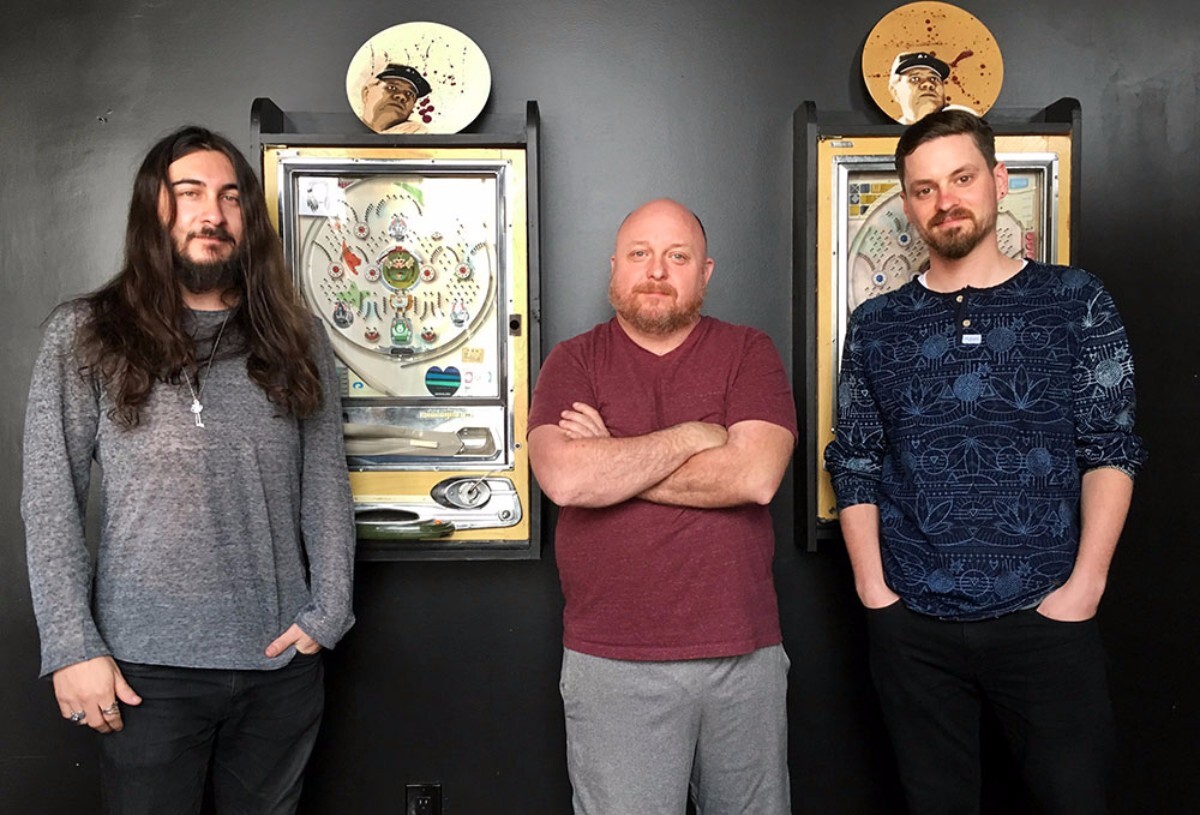 Think Tank Gallery art director Dino Nama, owner John Kennamann and executive director Jacob Patterson | Ethan Varian
