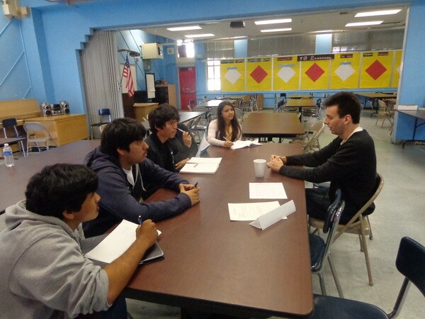 Seniors meeting with Chief Technical Officer, Douglas Sellers from FitOrbit for a Q&A session