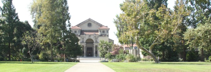 View of Bridges Hall of Music from Marston Quad