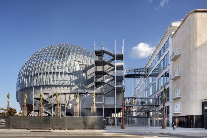 Construction of Academy Museum of Motion Picture | Joshua White, JWPictures/©Academy Museum Foundation