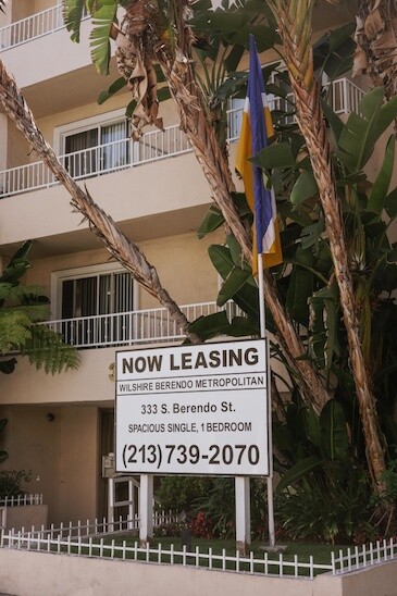 Now Leasing Sign | Chava Sanchez/LAist