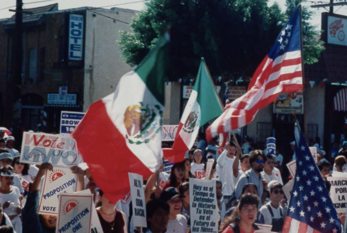 Protesters featured in 187: THE RISE OF THE LATINO VOTE