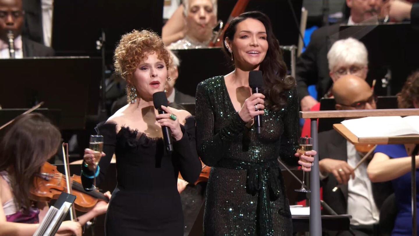Bernadette Peters and vocalist Katrina Lenk.