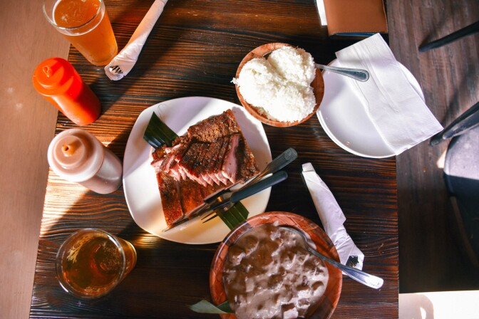 Park's Finest, pork ribs + coconut beef