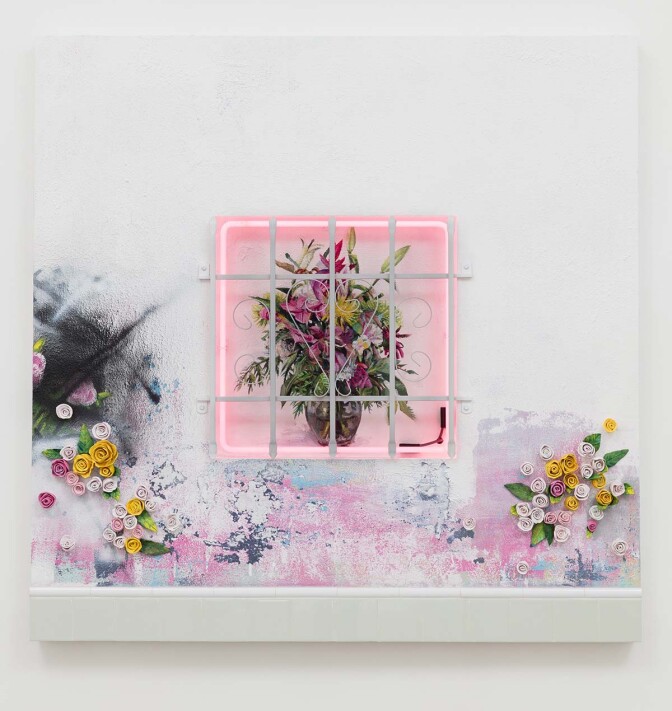Patrick Martinez's "NELAzul" | from the AltaMed Health Services Corporation collection | Courtesy of AltaMed
