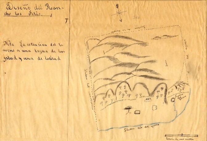 Hand-drawn diseño for the Rancho Los Feliz