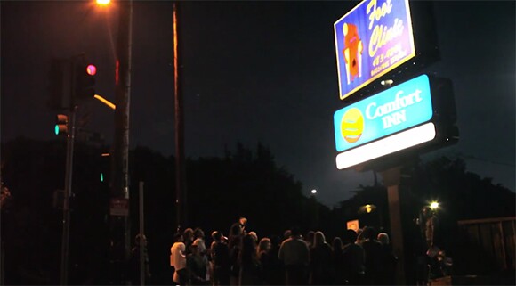 The HafoSafo Chorus and the Sunset Foot Clinic Sign
