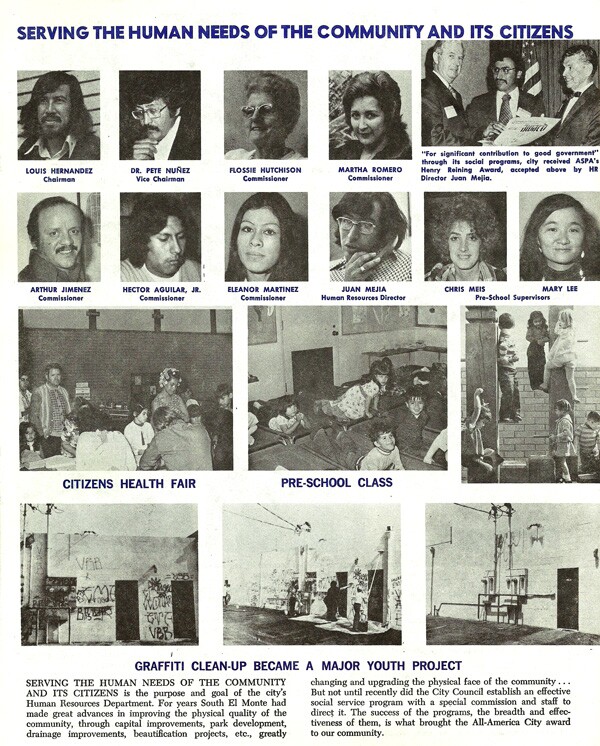 From the South El Monte Newsletter ca. 1975 | Image: Courtesy of the City of South El Monte and SEMAP