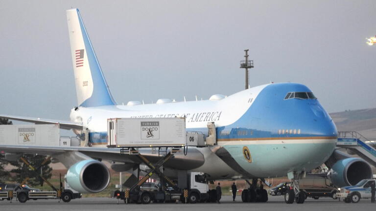 How Trump secretly switched planes amid threat from Iran