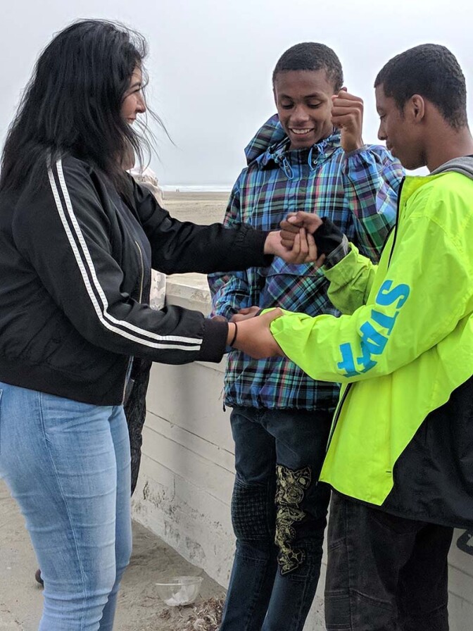 Californians for Justice youths are spending time with each other. | Californians for Justice