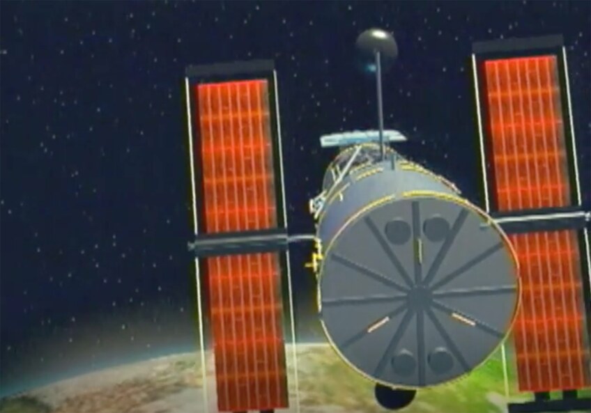 Rendering of the Hubble Telescope.