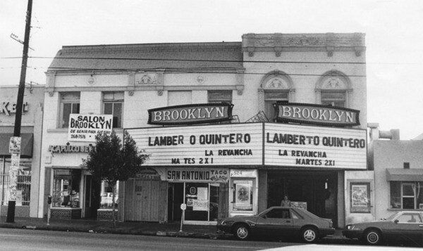 Brooklyn Theatre in Boyle Heights | Photo by Leo Jarzomb, courtesy of the Los Angeles Public Library